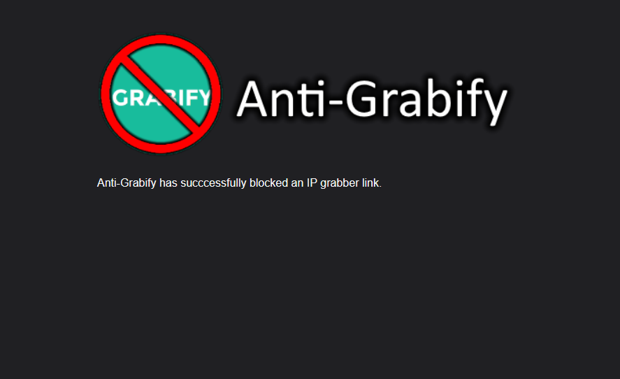 Anti-Grabify Screen Shot
